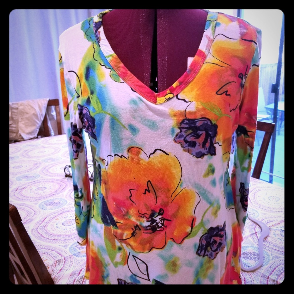 Floral tunic